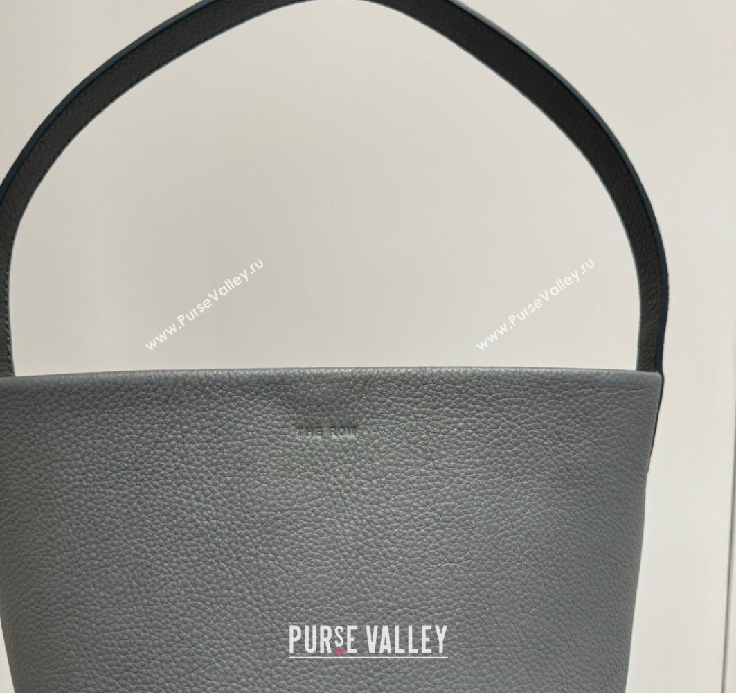 The Row Small N/S Park Tote Bag in Grained Leather Timouse Grey 2025 0802 (YY-250802046)