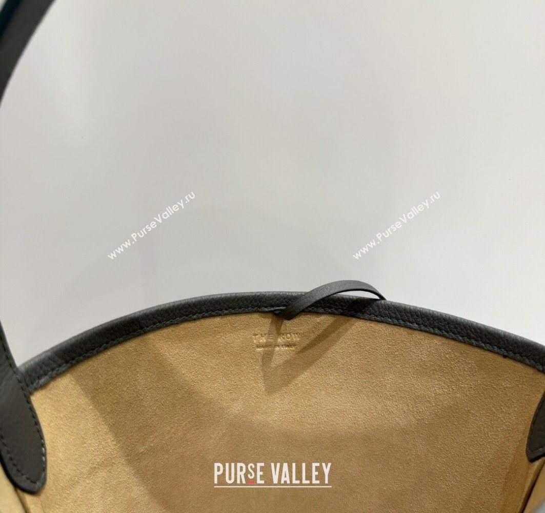 The Row Small N/S Park Tote Bag in Grained Leather Timouse Grey 2025 0802 (YY-250802046)
