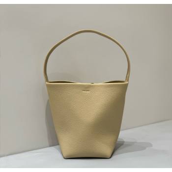 The Row Small N/S Park Tote Bag in Grained Leather Mustard Yellow 2025 0802 (YY-250802048)