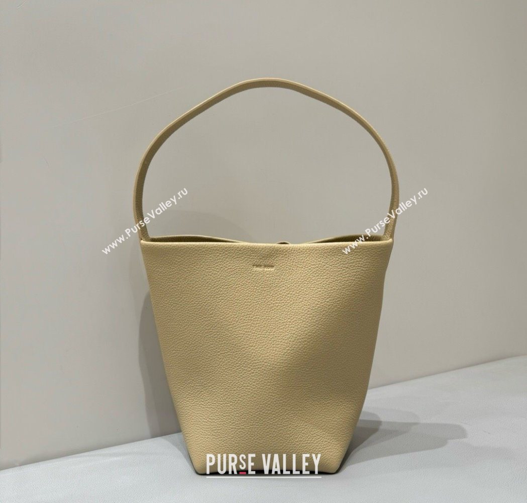 The Row Small N/S Park Tote Bag in Grained Leather Mustard Yellow 2025 0802 (YY-250802048)