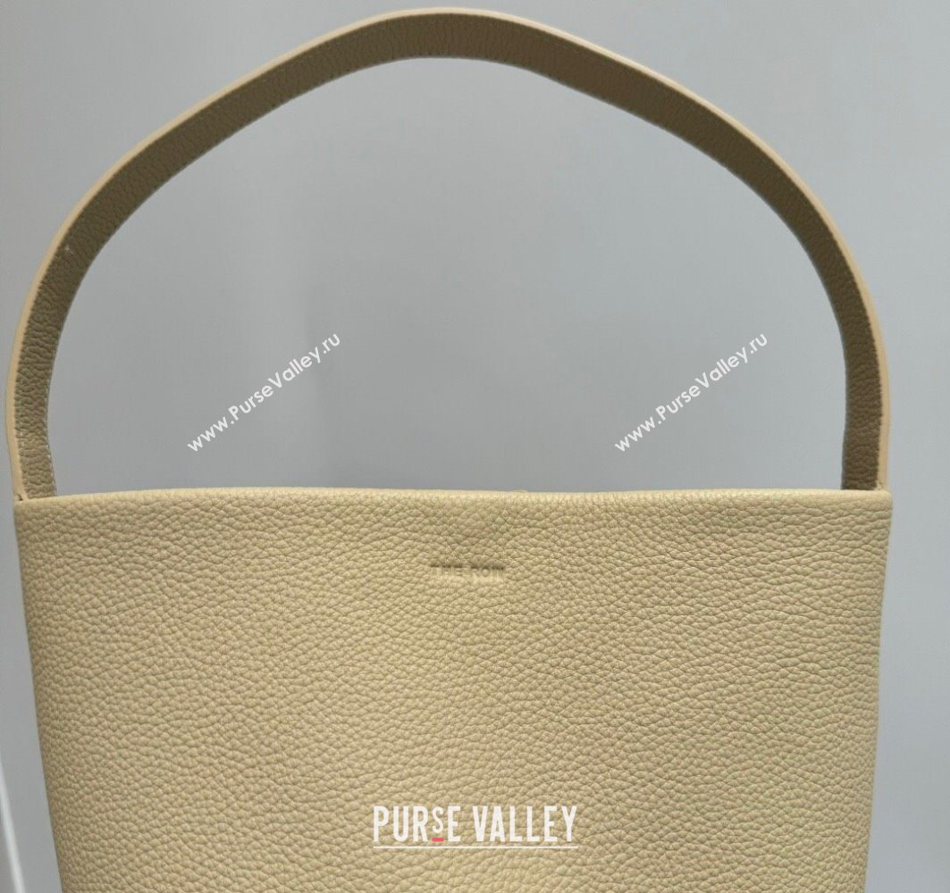 The Row Small N/S Park Tote Bag in Grained Leather Mustard Yellow 2025 0802 (YY-250802048)