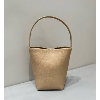 The Row Small N/S Park Tote Bag in Grained Leather Milk Tea 2025 0802 (YY-250802050)