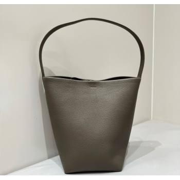 The Row Medium N/S Park Tote Bag in Grained Leather Elephant Grey 2025 0802 (YY-250802051)