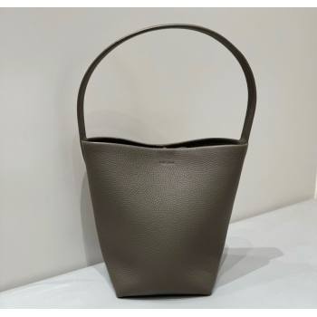 The Row Small N/S Park Tote Bag in Grained Leather Elephant Grey 2025 0802 (YY-250802052)