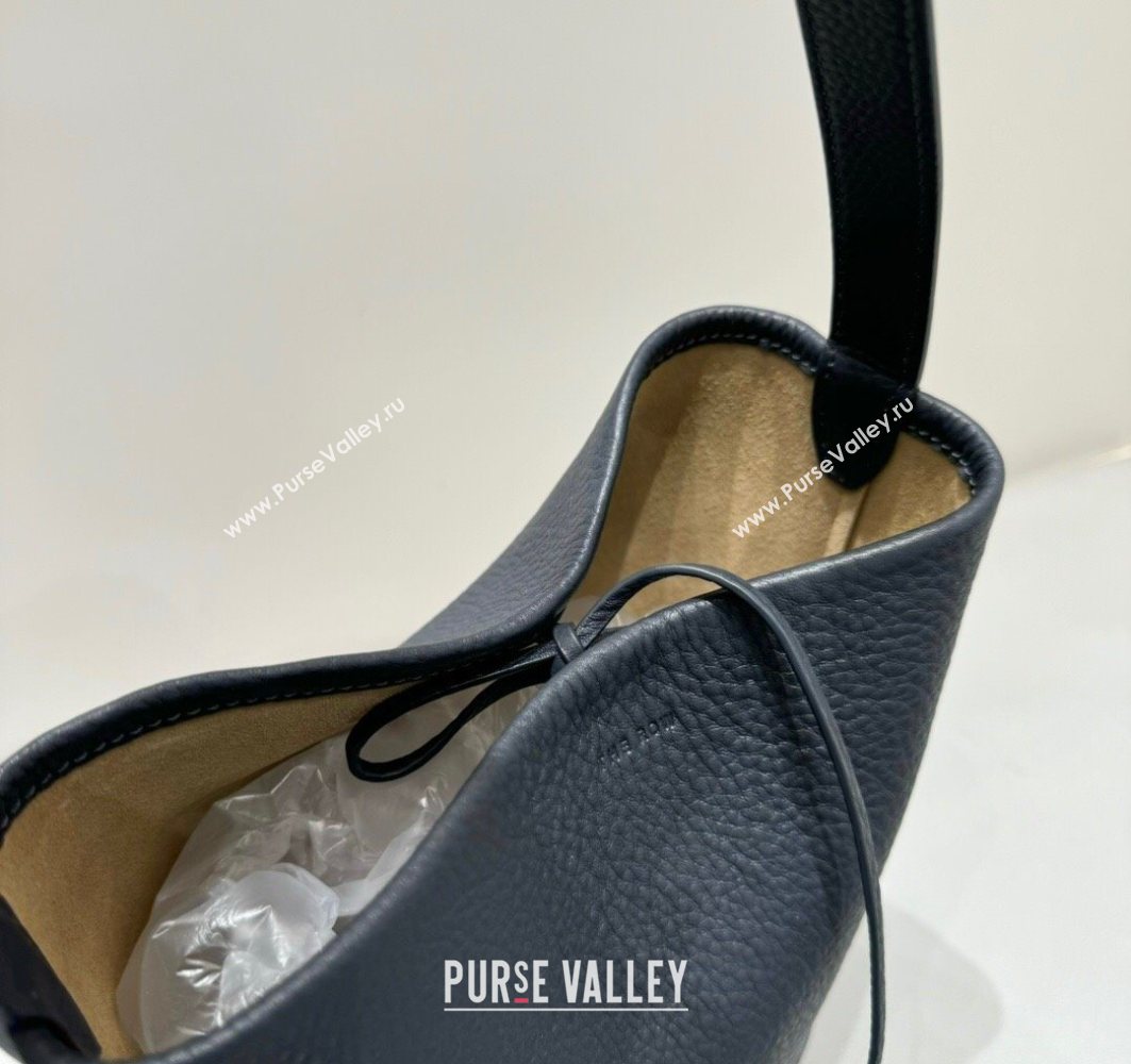 The Row Small N/S Park Tote Bag in Grained Leather Marine Blue 2025 0802 (YY-250802054)