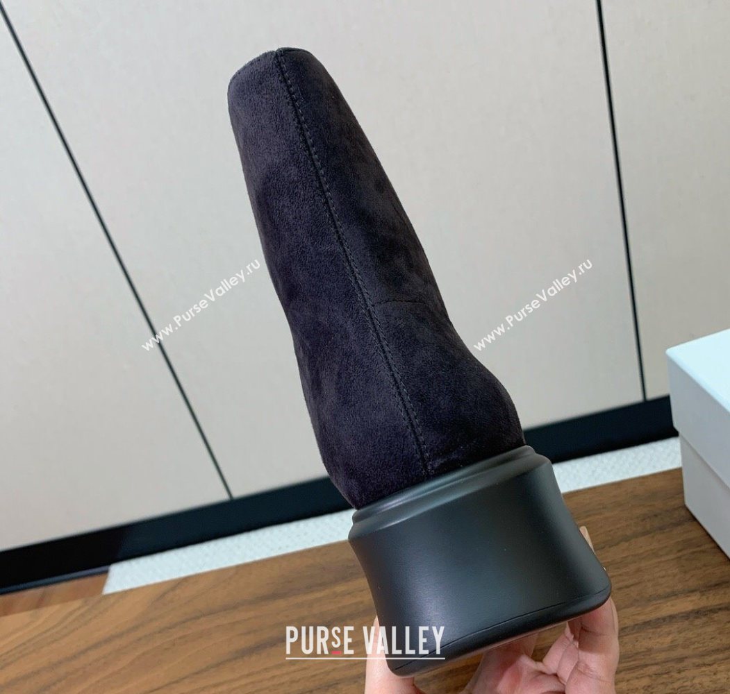 The Row Suede Zipped Platform Ankle Boots 5cm Brown 2025 1028 (KL-251028077)