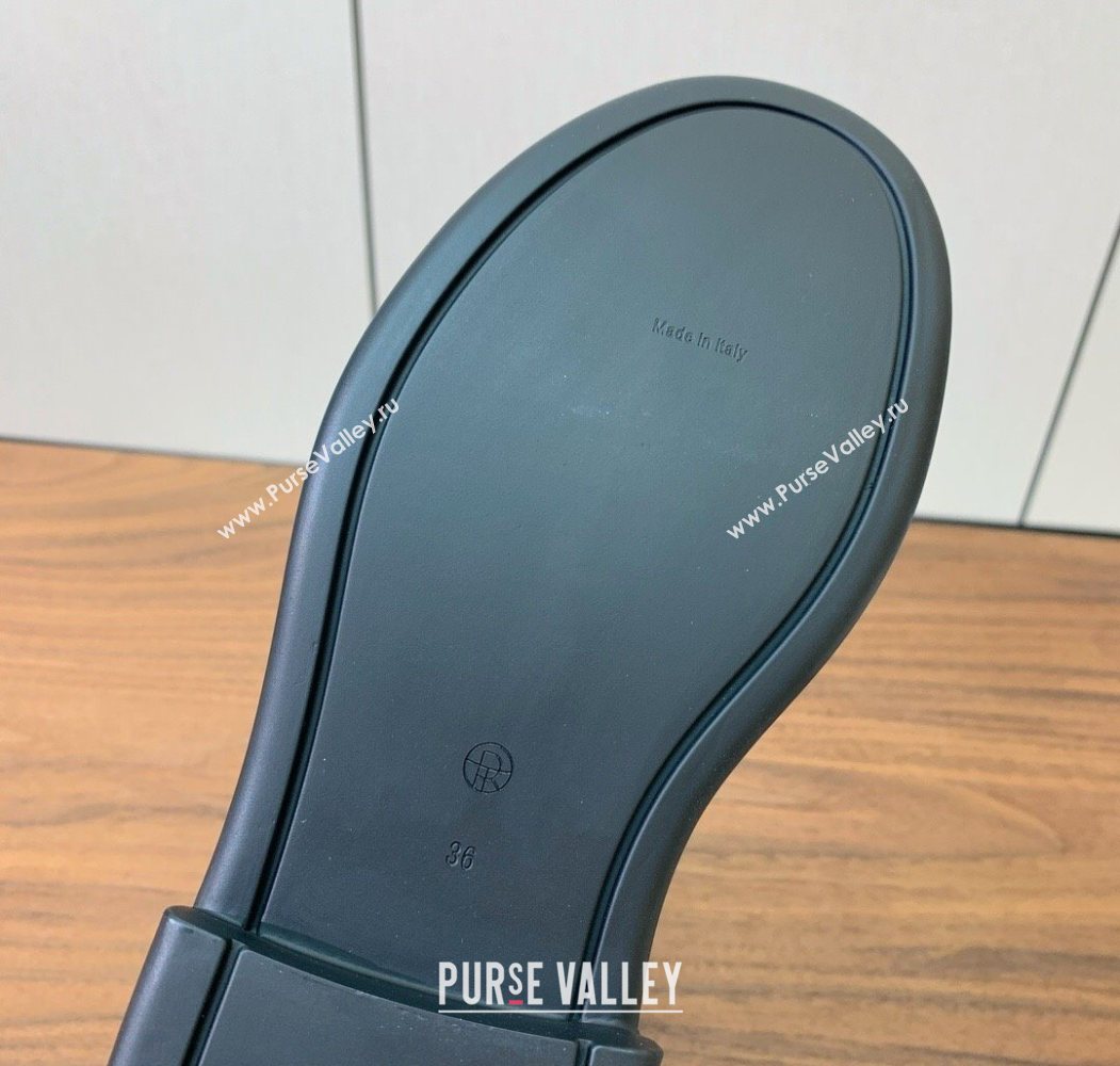 The Row Suede Platform Ankle Boots 5cm Black 2025 TR102802 (KL-251028071)