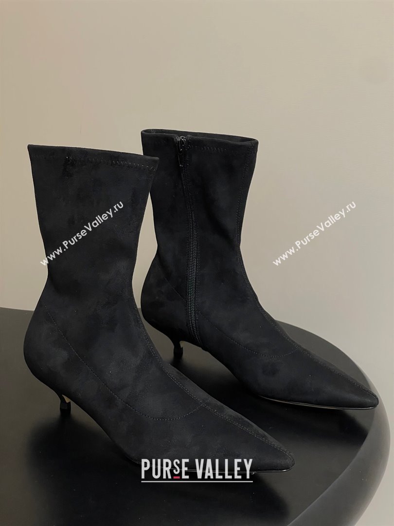 The Row Liisa Kitten Ankle Boot 3cm in Suede 2025 (MD-251028052)