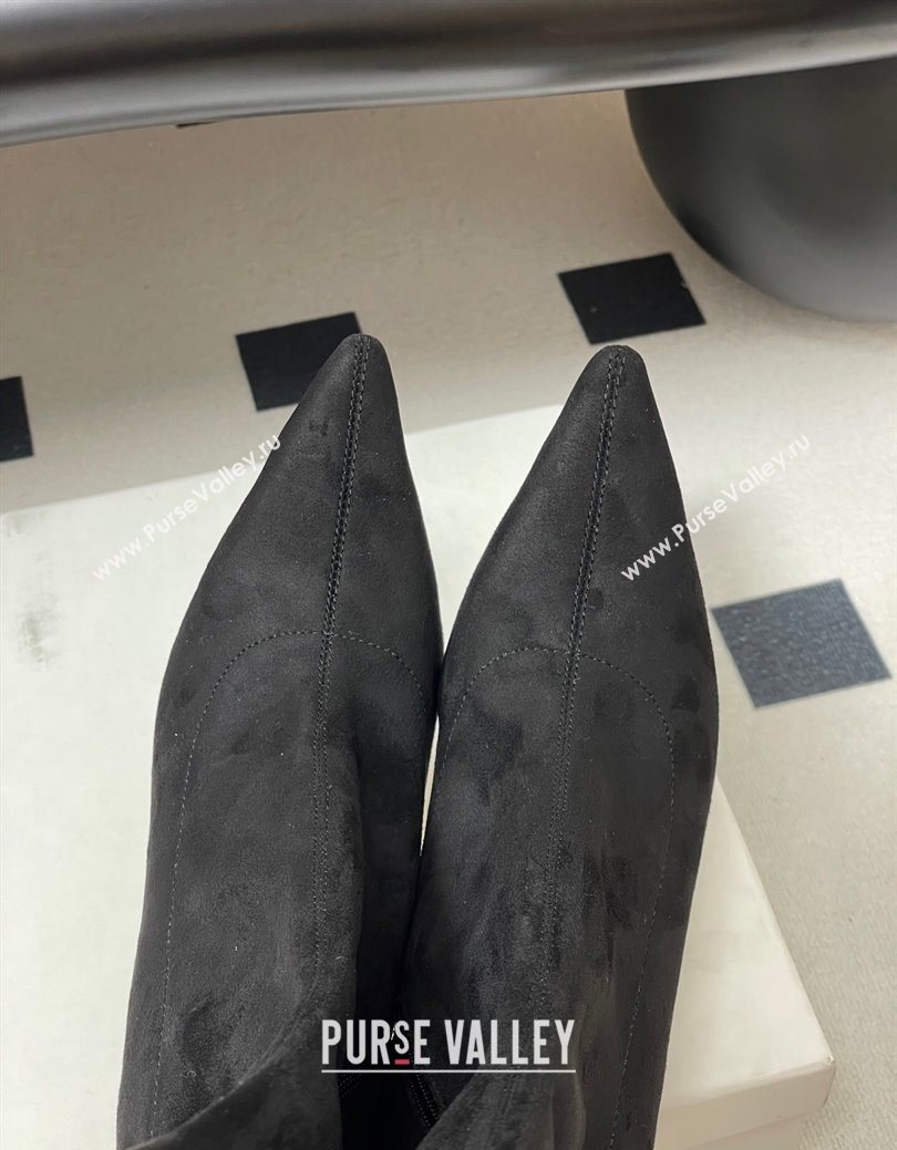The Row Liisa Kitten Ankle Boot 3cm in Suede 2025 (MD-251028052)