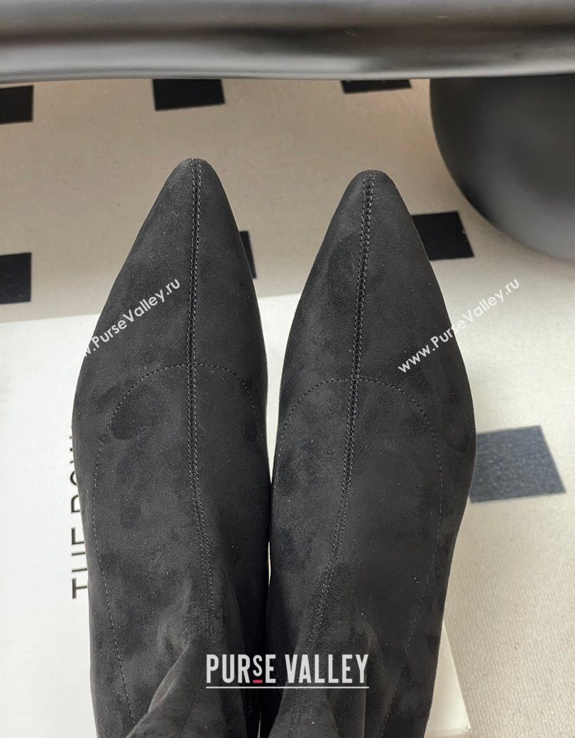 The Row Liisa Kitten Ankle Boot 3cm in Suede 2025 (MD-251028052)
