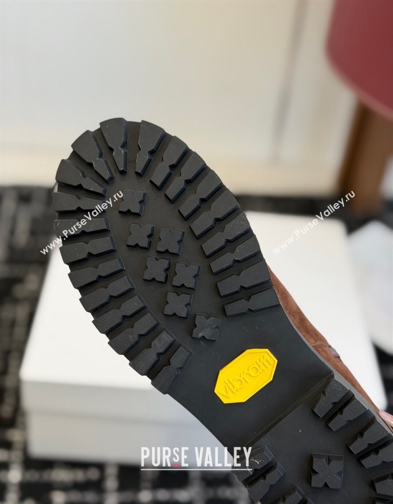 The Row Suede Flat Ankle Boots Brown 2025 TR120809 (KL-251208098)