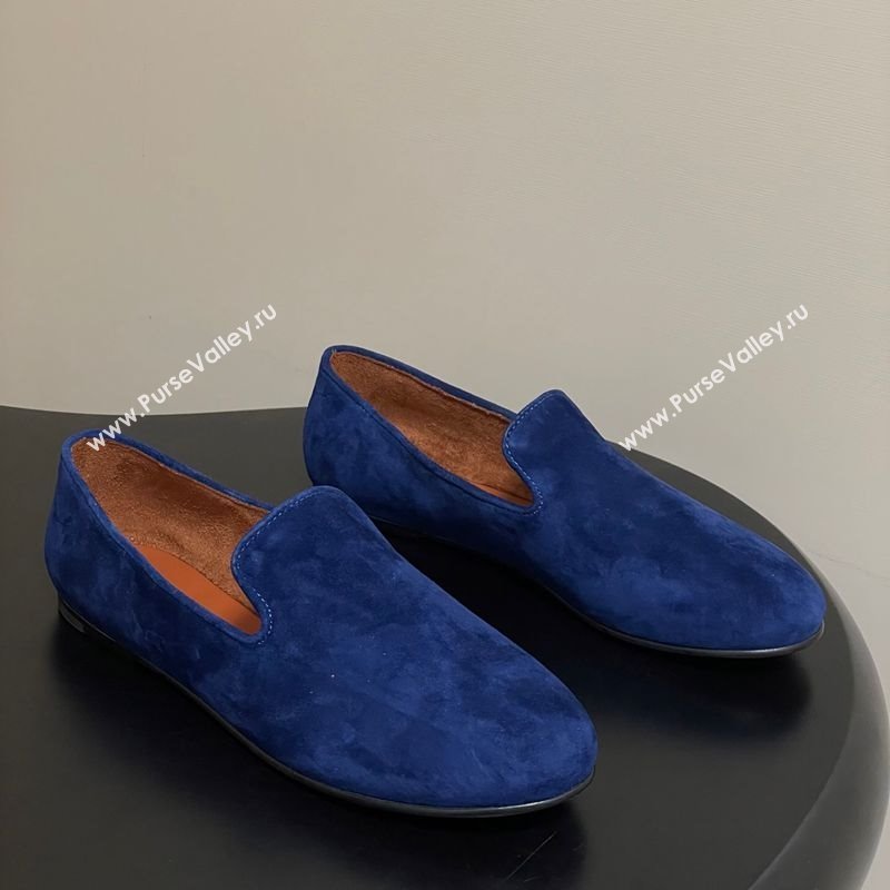The Row Suede Flat Loafers Blue 2025 TR120808 (MD-251208097)