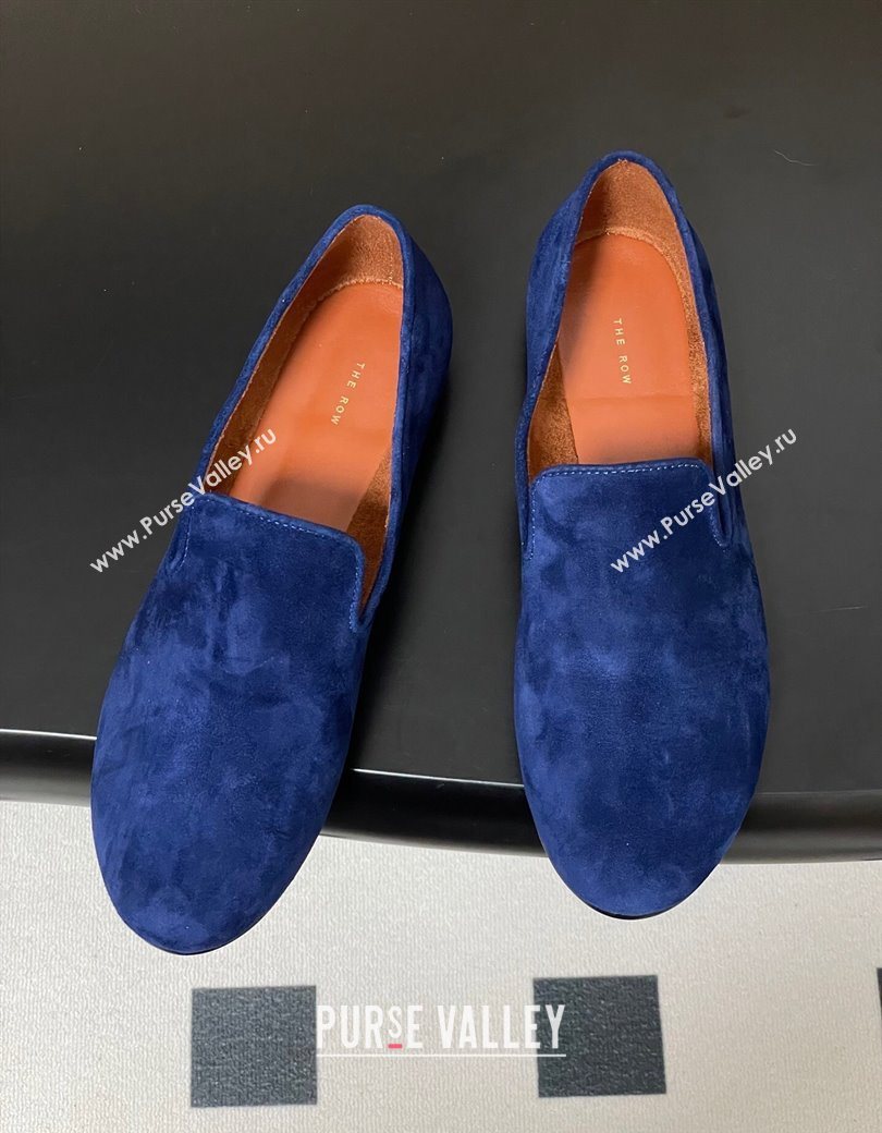 The Row Suede Flat Loafers Blue 2025 TR120808 (MD-251208097)