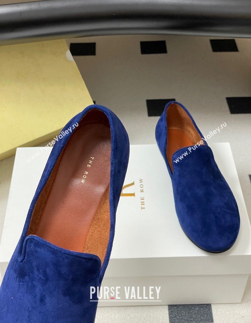 The Row Suede Flat Loafers Blue 2025 TR120808 (MD-251208097)