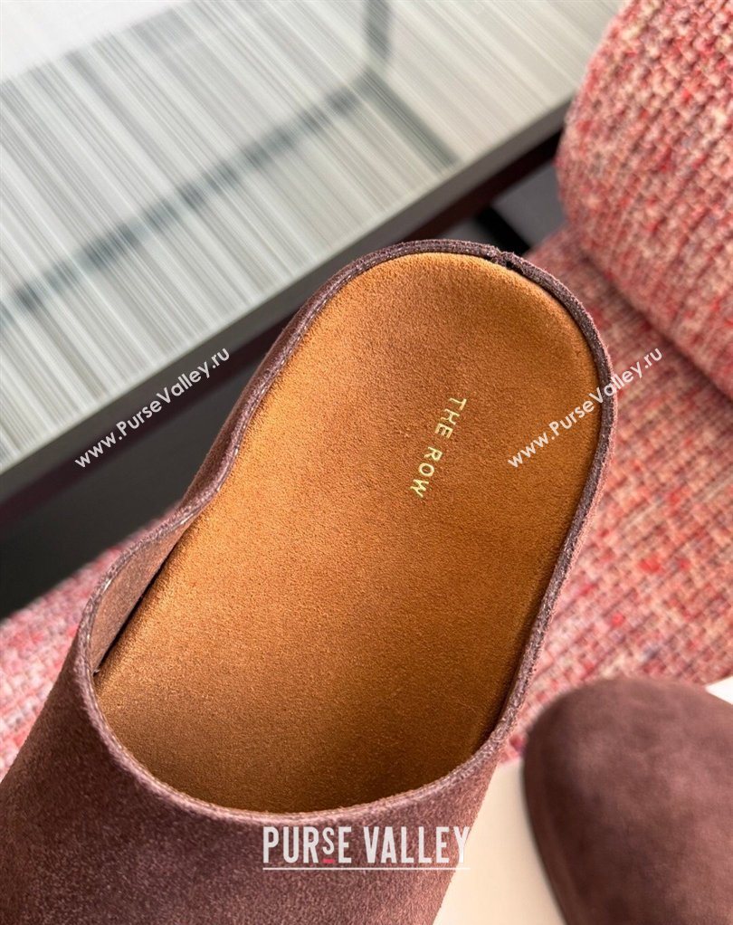 The Row Suede Platform Mules Brown 2026 0224 (KL-260224057)