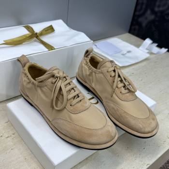 The Row Suede and Fabric Sneakers Beige 2026 0224 (JC-260224066)