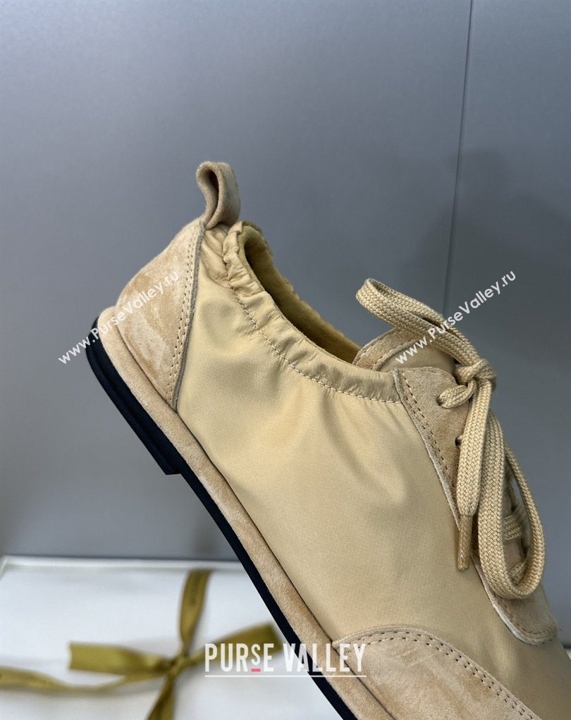 The Row Suede and Fabric Sneakers Beige 2026 0224 (JC-260224066)