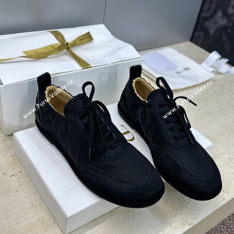 The Row Suede and Fabric Sneakers Black 2026 0224 (JC-260224067)
