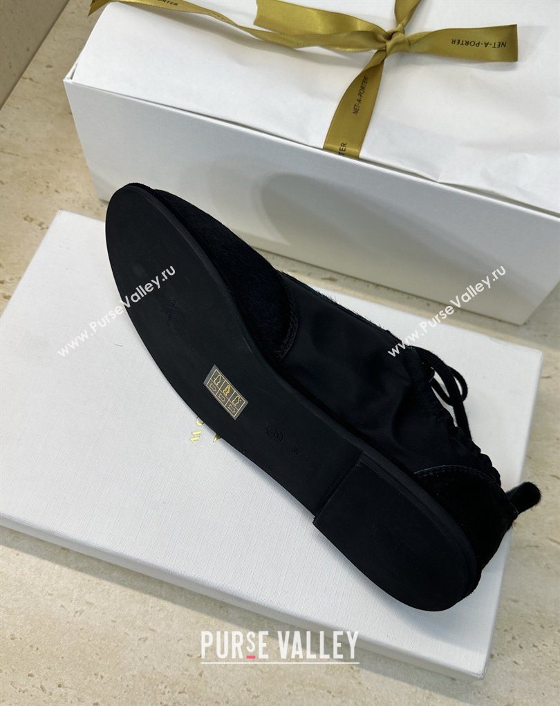 The Row Suede and Fabric Sneakers Black 2026 0224 (JC-260224067)