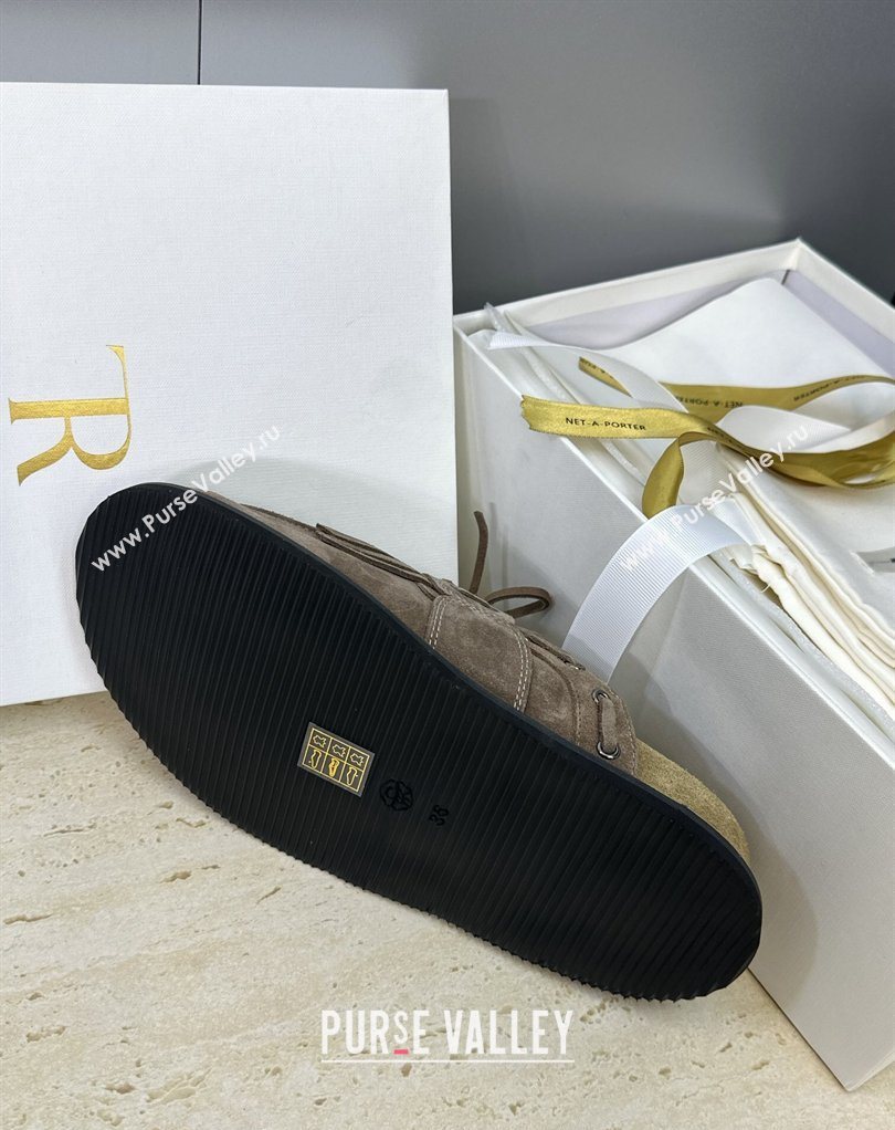 The Row Suede Mules with Tassel Grey 2026 0224 (JC-260224059)