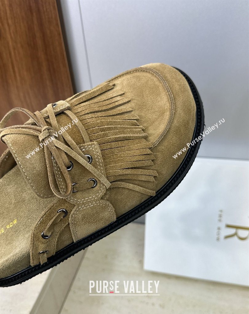 The Row Suede Mules with Tassel Brown 2026 0224 (JC-260224061)