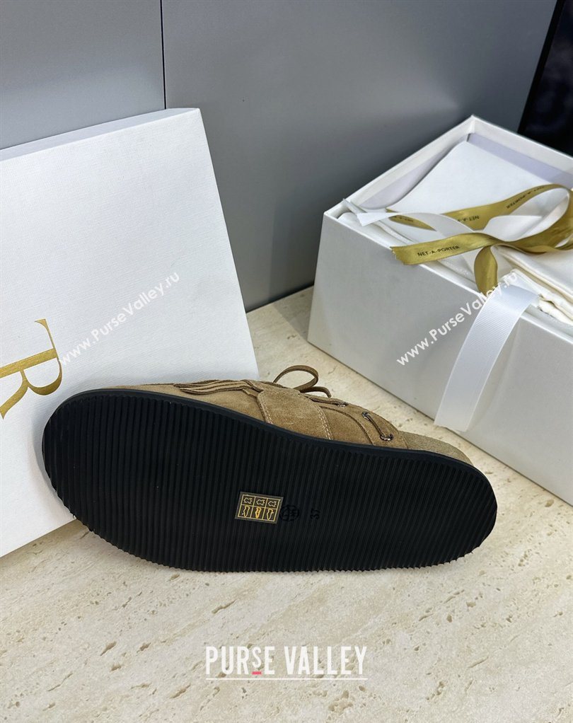 The Row Suede Mules with Tassel Brown 2026 0224 (JC-260224061)