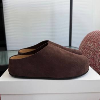 The Row Suede Platform Mules Brown 2026 0224 (KL-260224057)
