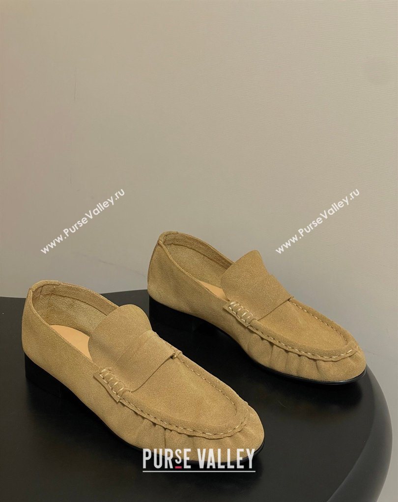 The Row Suede Loafers Apricot 2026 TR022401 (MD-260224070)