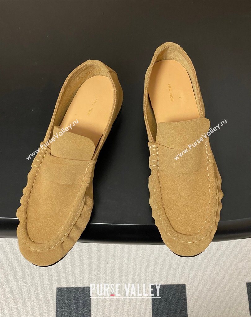 The Row Suede Loafers Apricot 2026 TR022401 (MD-260224070)