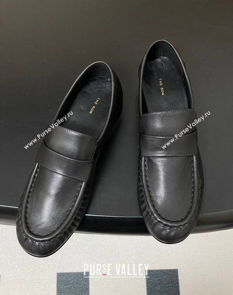 The Row Loafers in Calfskin Leather Black 2026 TR022402 (MD-260224073)
