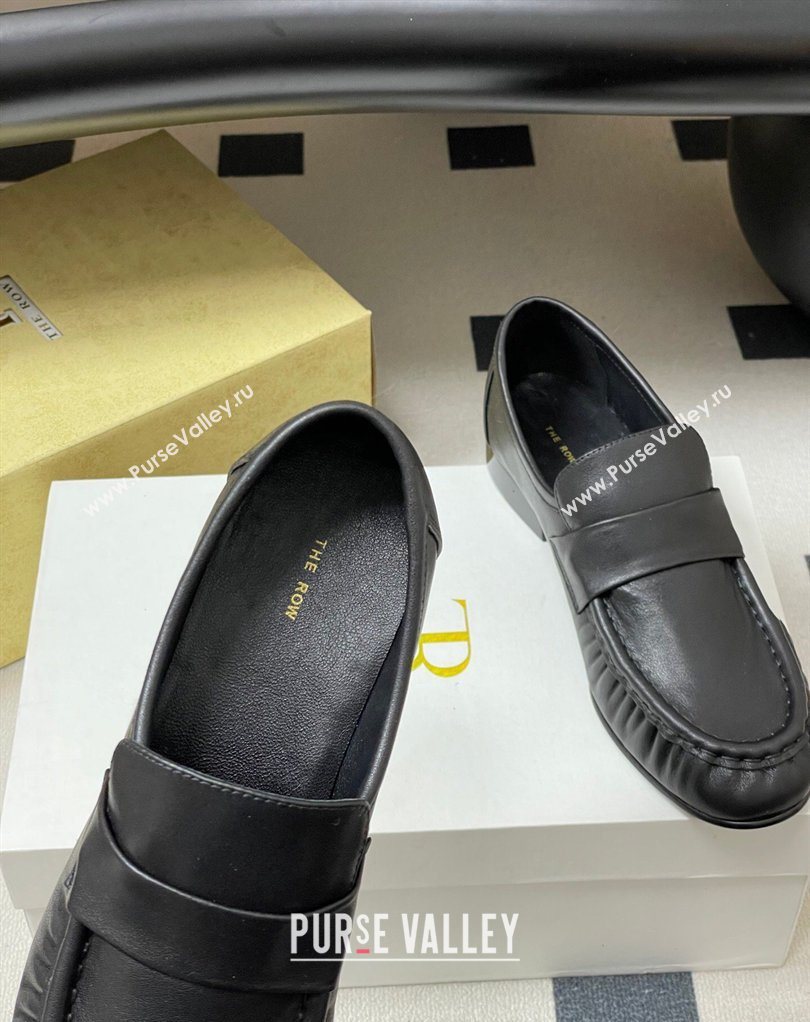 The Row Loafers in Calfskin Leather Black 2026 TR022402 (MD-260224073)