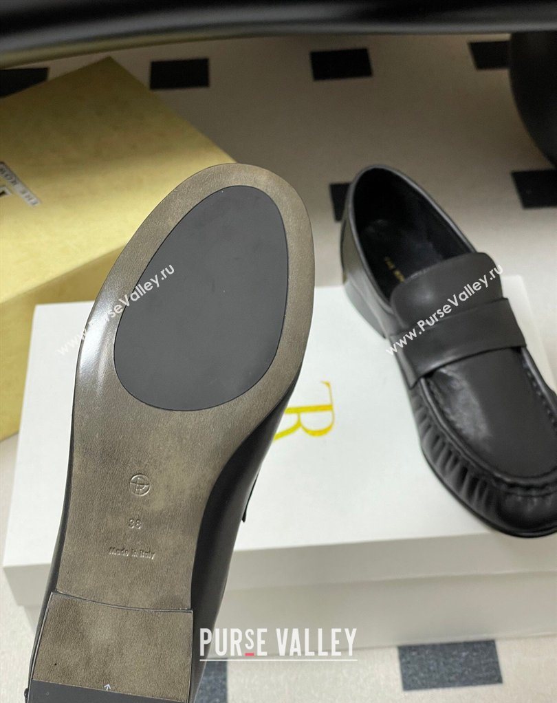 The Row Loafers in Calfskin Leather Black 2026 TR022402 (MD-260224073)