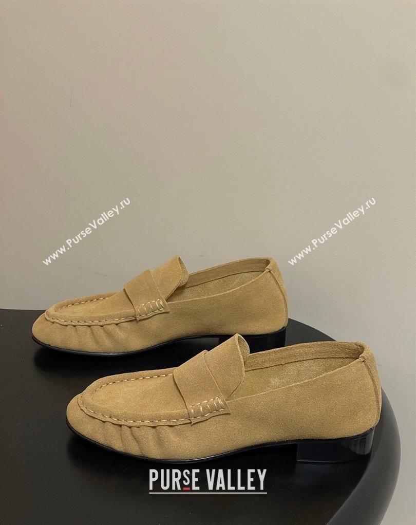 The Row Suede Loafers Apricot 2026 TR022401 (MD-260224070)