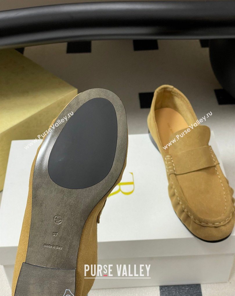 The Row Suede Loafers Apricot 2026 TR022401 (MD-260224070)