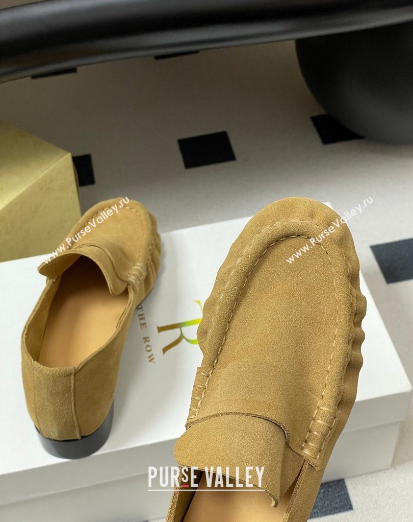 The Row Suede Loafers Apricot 2026 TR022401 (MD-260224070)