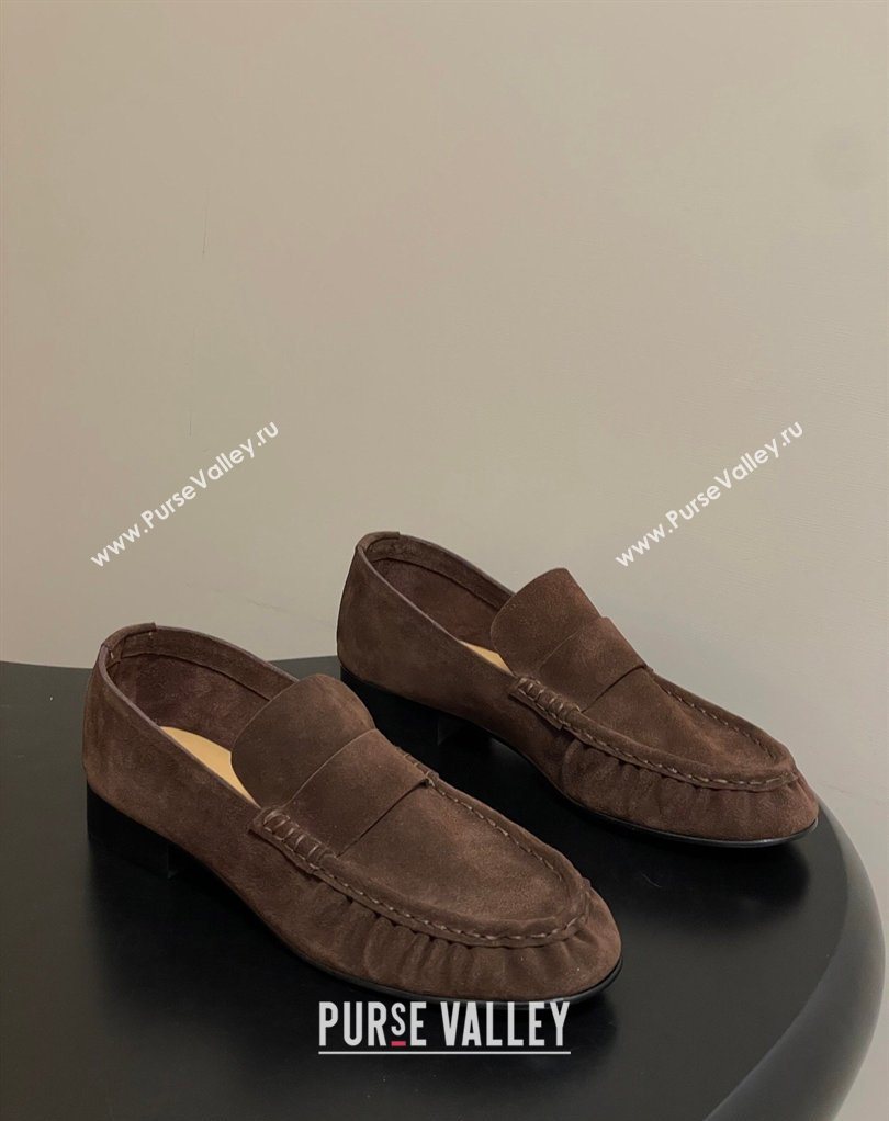 The Row Suede Loafers Brown 2026 TR022401 (MD-260224071)