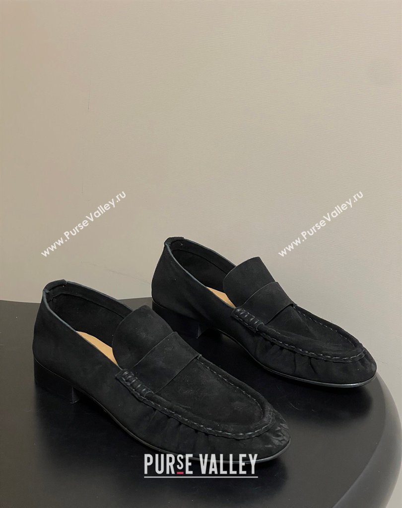 The Row Suede Loafers Black 2026 TR022401 (MD-260224069)