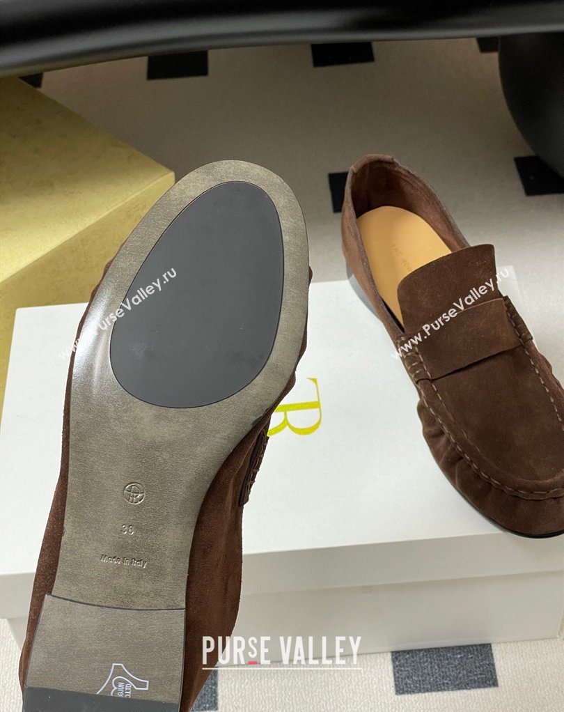 The Row Suede Loafers Brown 2026 TR022401 (MD-260224071)