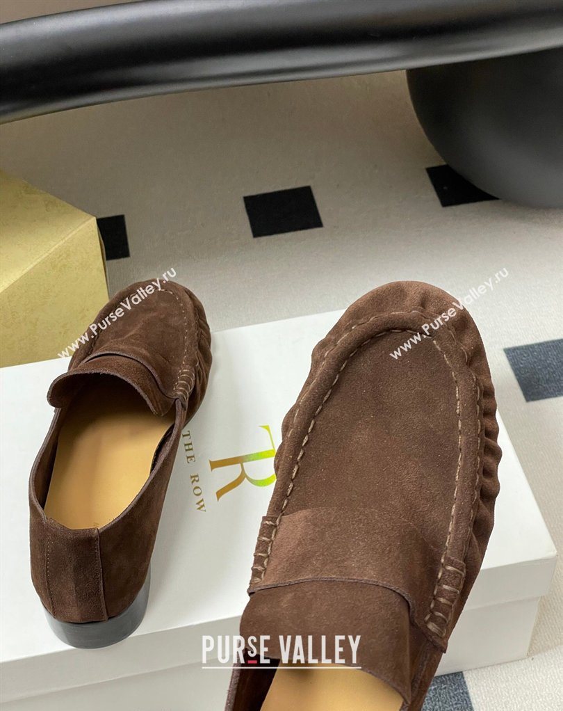 The Row Suede Loafers Brown 2026 TR022401 (MD-260224071)