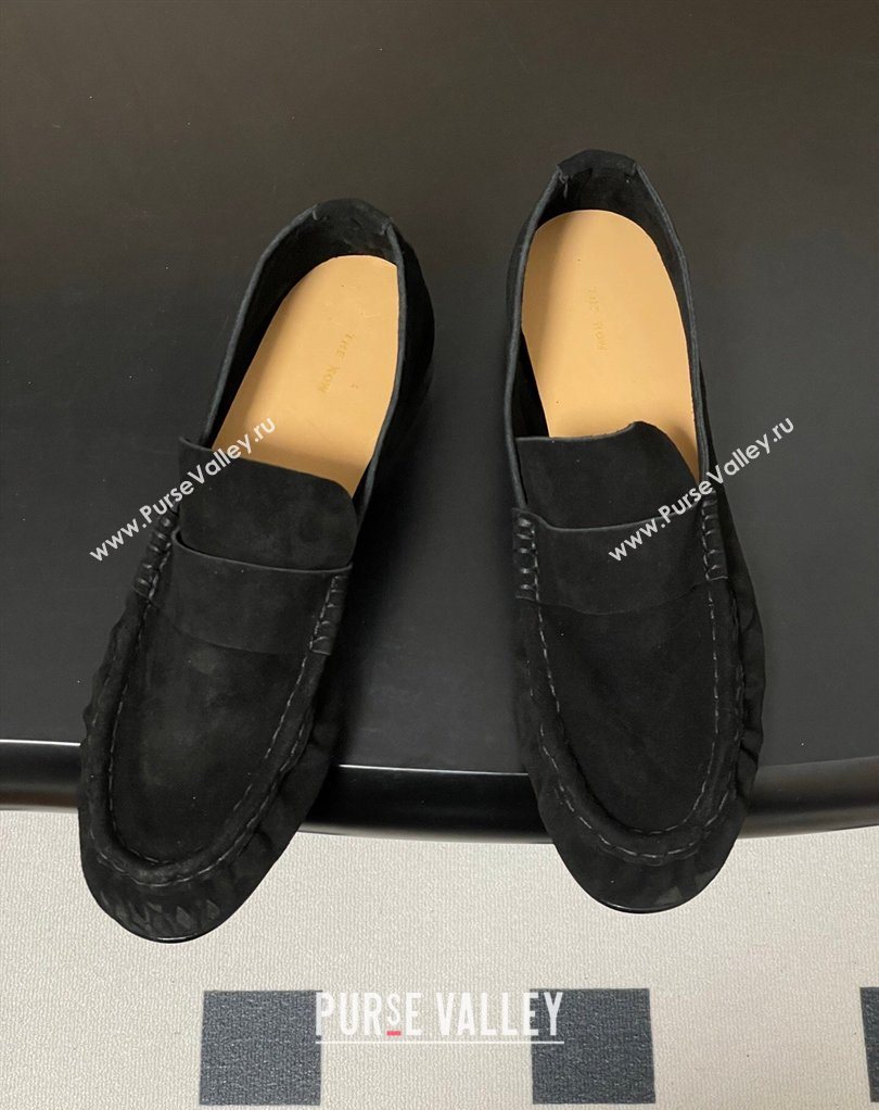 The Row Suede Loafers Black 2026 TR022401 (MD-260224069)