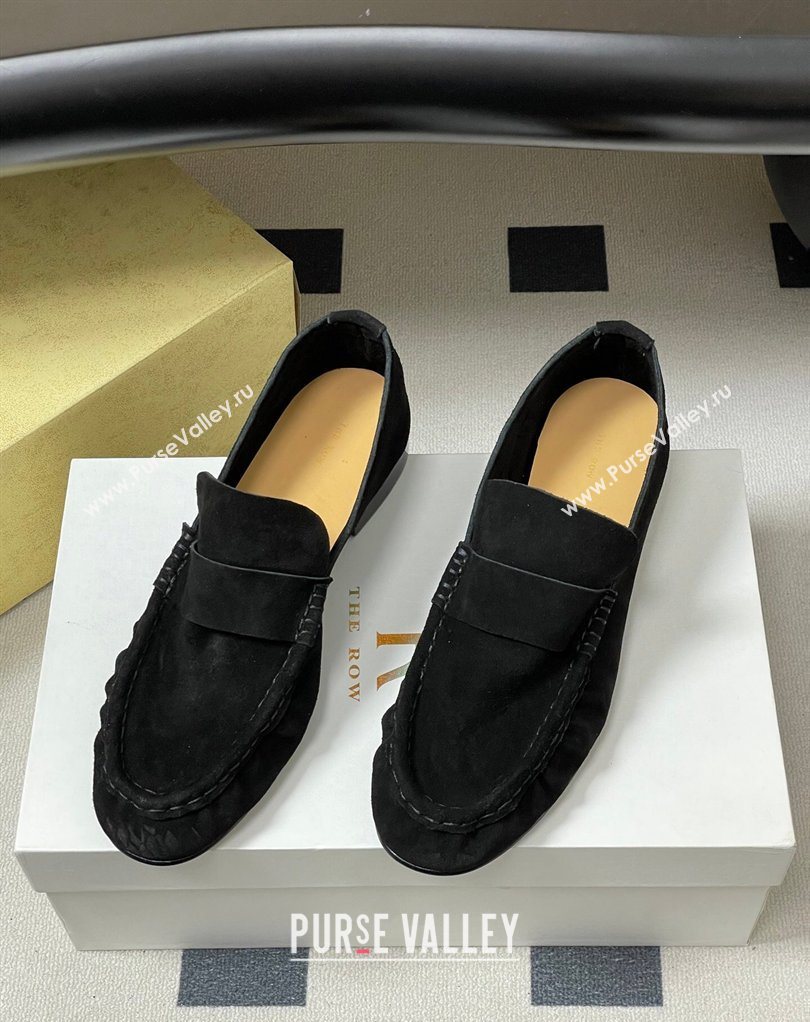 The Row Suede Loafers Black 2026 TR022401 (MD-260224069)
