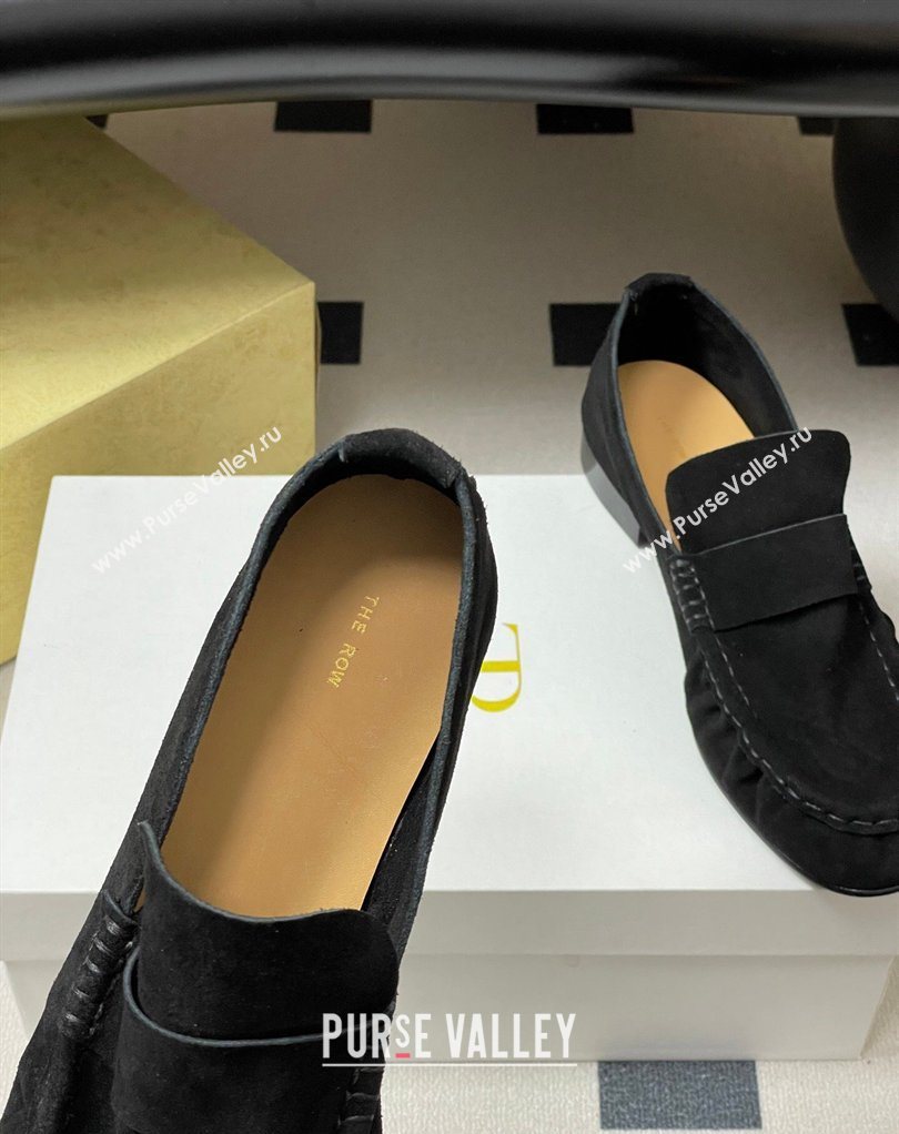 The Row Suede Loafers Black 2026 TR022401 (MD-260224069)