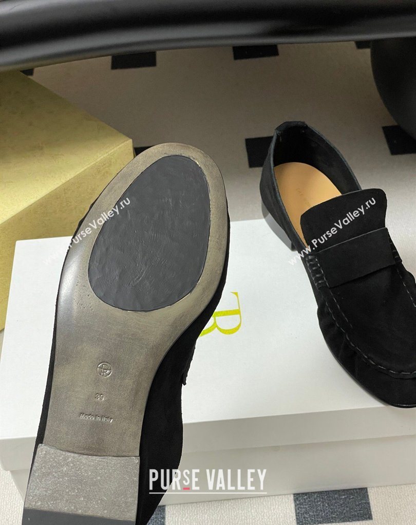 The Row Suede Loafers Black 2026 TR022401 (MD-260224069)