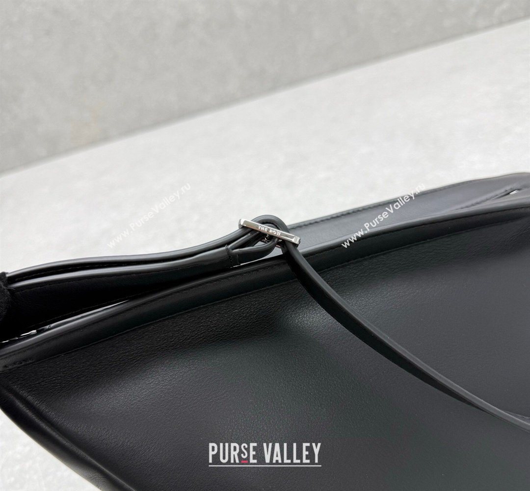 The Row Banana Crossbody Bag in Smooth Leather Black 2026 1871 (ningm-260410061)