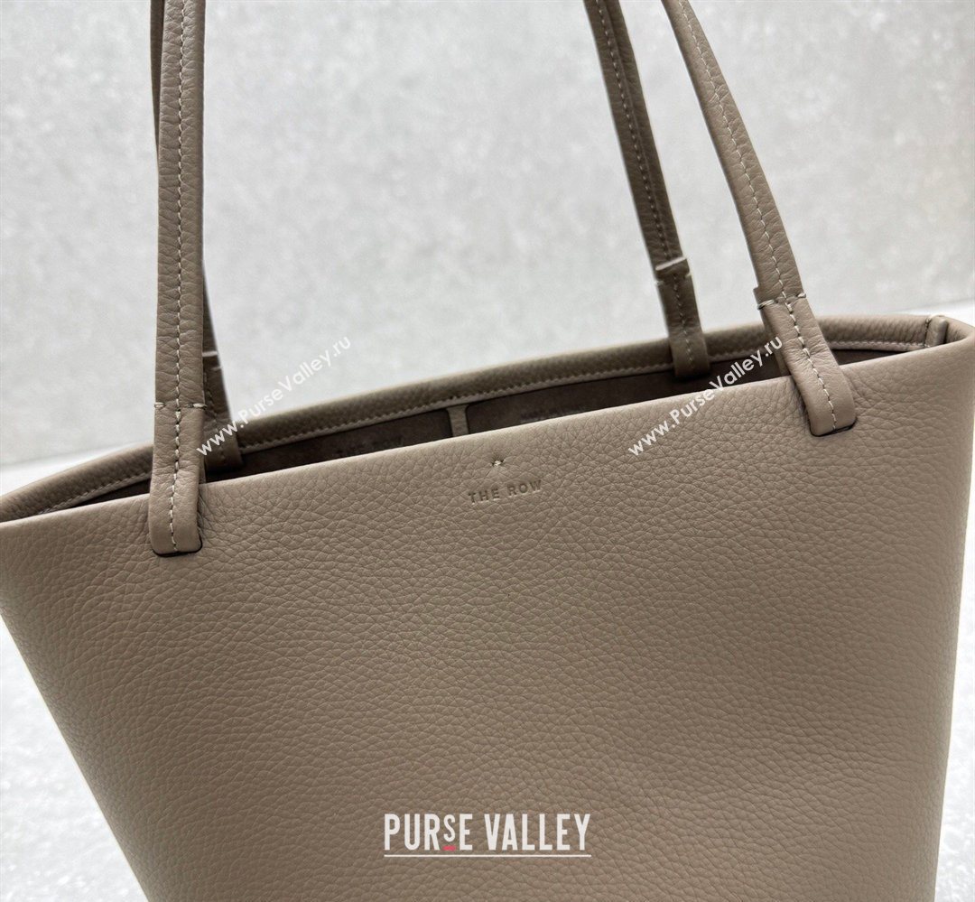 The Row Park Tote Three Bag in Grained Leather Smoked Taupe 2026 1719 (ningm-260410065)
