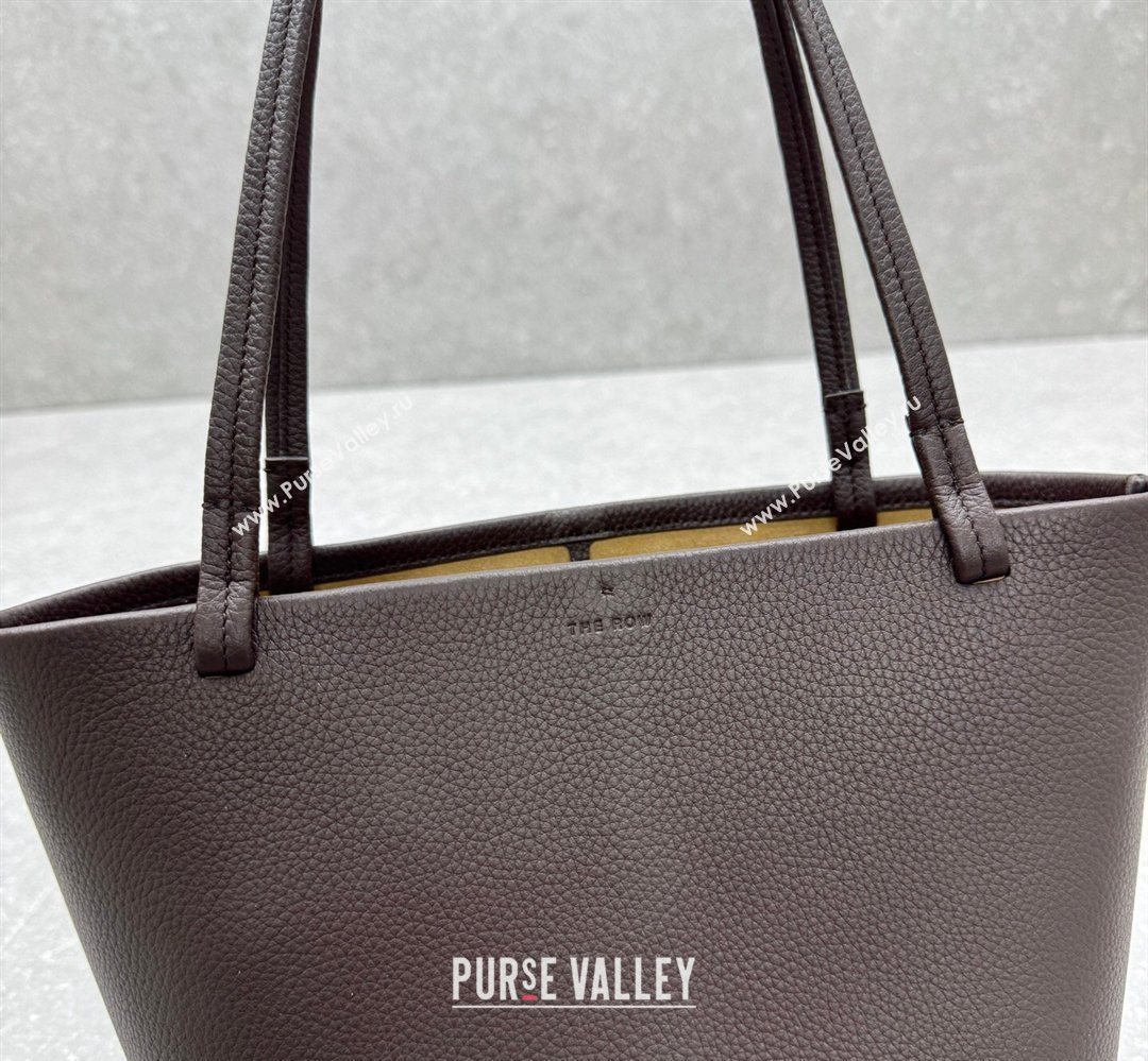The Row Park Tote Three Bag in Grained Leather Dark Brown 2026 1719 (ningm-260410066)