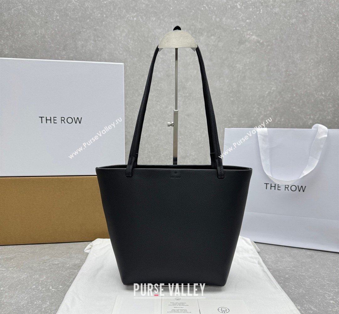 The Row Park Tote Three Bag in Grained Leather Black 2026 1719 (ningm-260410067)