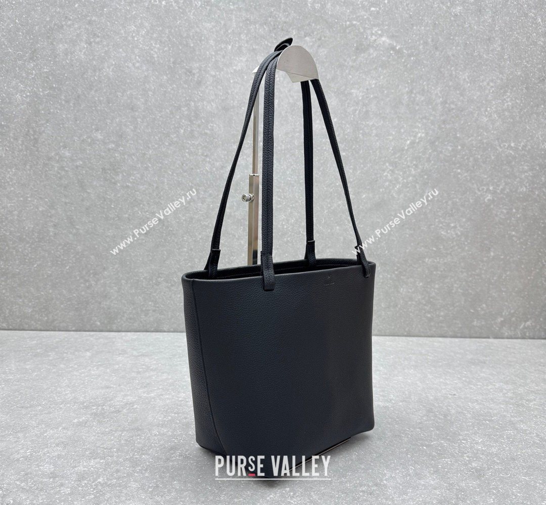 The Row Park Tote Three Bag in Grained Leather Black 2026 1719 (ningm-260410067)