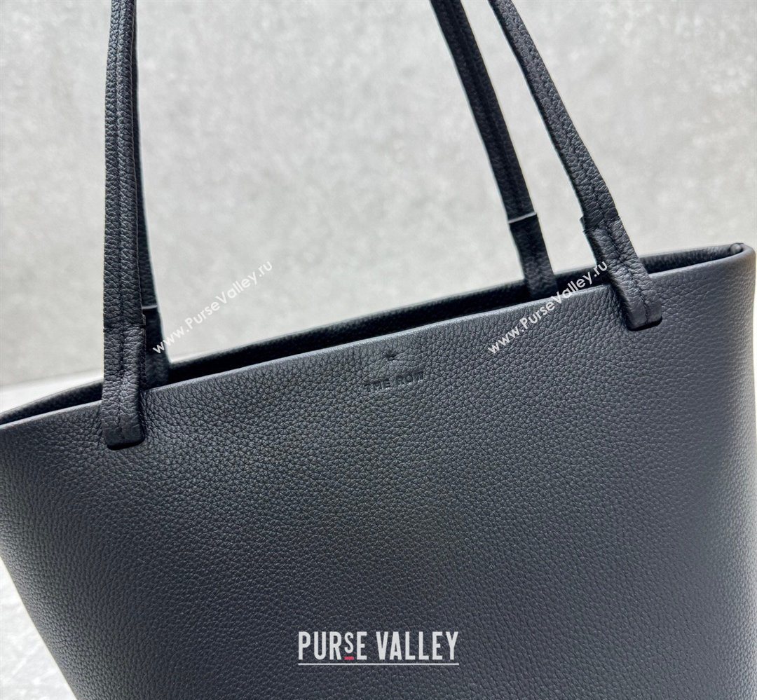 The Row Park Tote Three Bag in Grained Leather Black 2026 1719 (ningm-260410067)