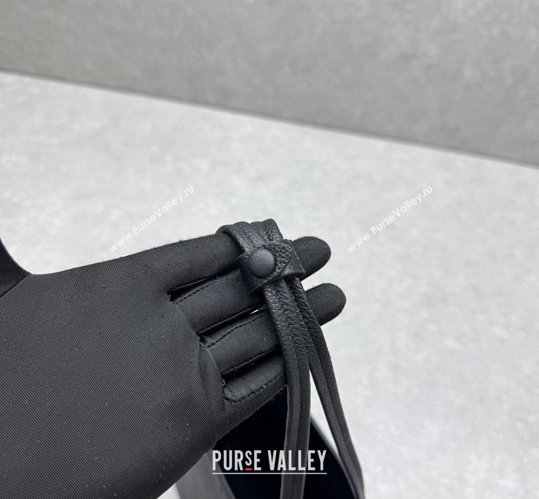 The Row Park Tote Three Bag in Grained Leather Black 2026 1719 (ningm-260410067)